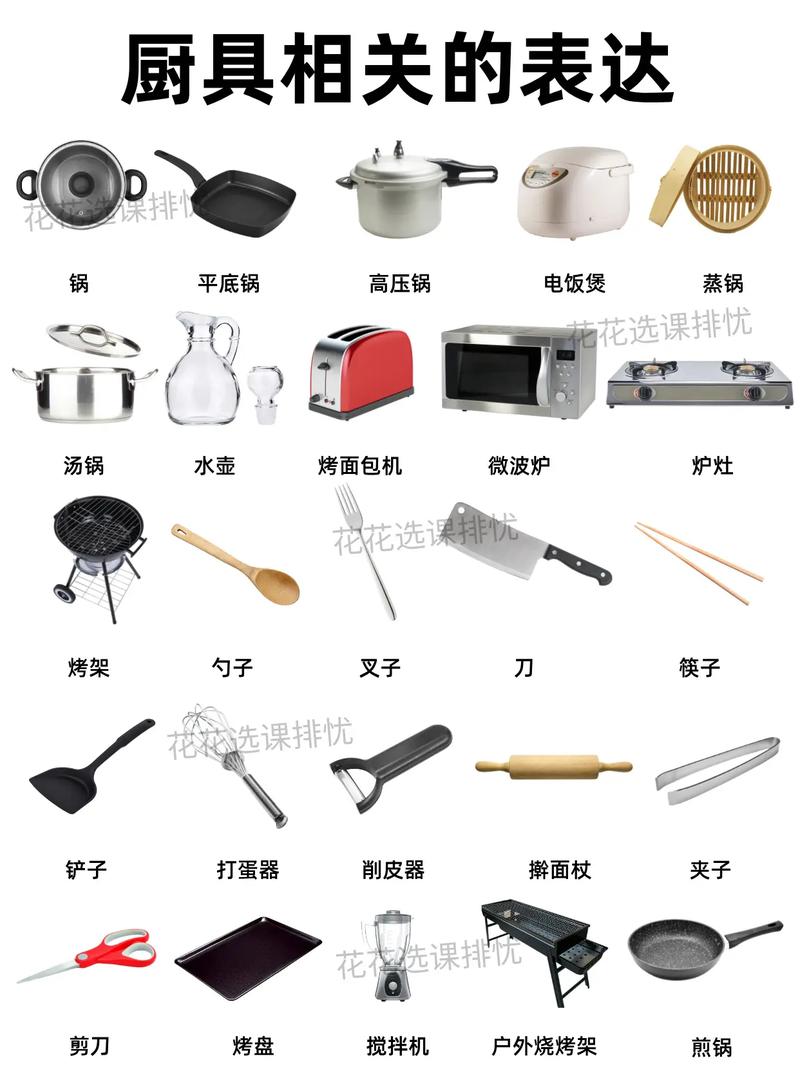 從廚房開(kāi)始的啟蒙 學(xué)習(xí)廚具單詞讓孩子輕松掌握日常生活用語(yǔ)